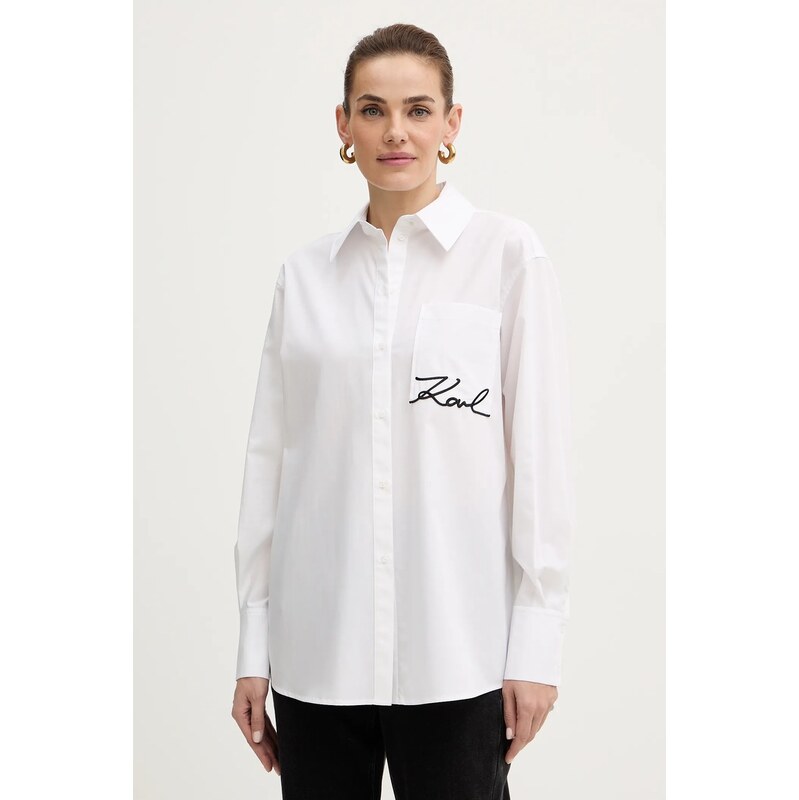 Bavlnená košeľa Karl Lagerfeld 66438276