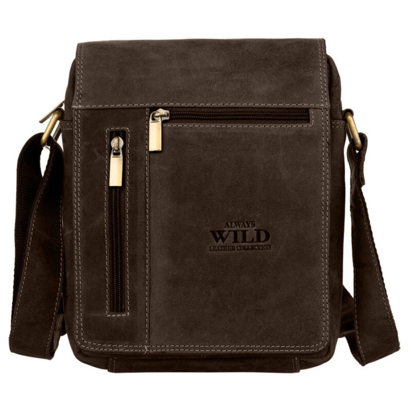 Pánska kožená taška Wild hnedá KZ2258280 66438306