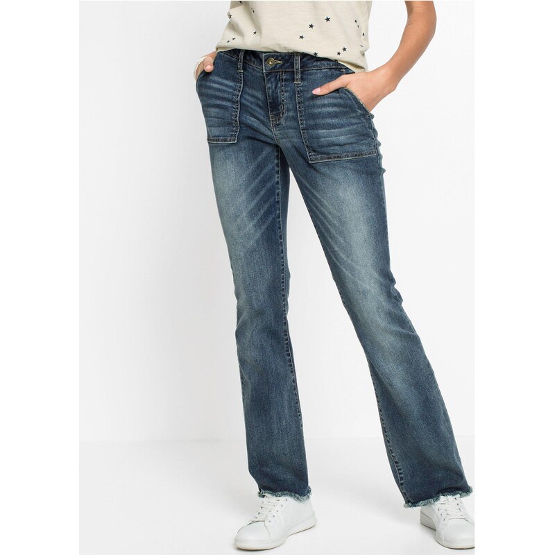 bonprix Rozšírené džínsy, farba modrá 45582289