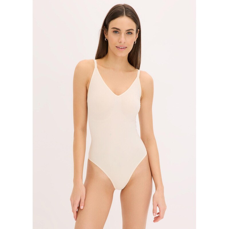 bonprix Sťahovacie body Seamless, silný tvarujúci efekt, farba béžová 64039435