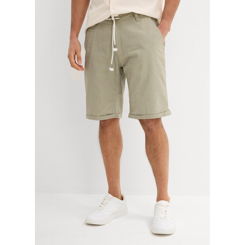bonprix Bermudy Regular Fit, so vzdušným plátnom, farba zelená 63478461
