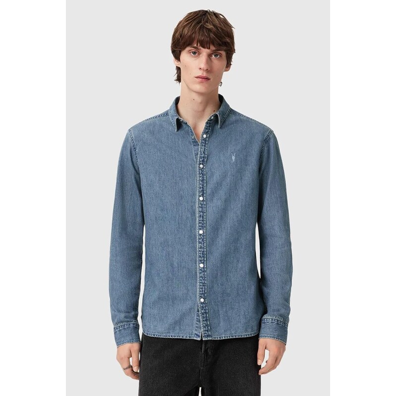 Rifľová košeľa AllSaints GLEASON LS SHIRT 66438759