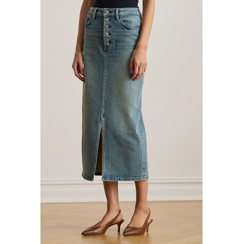 Rifľová sukňa Lauren Ralph Lauren 66438959