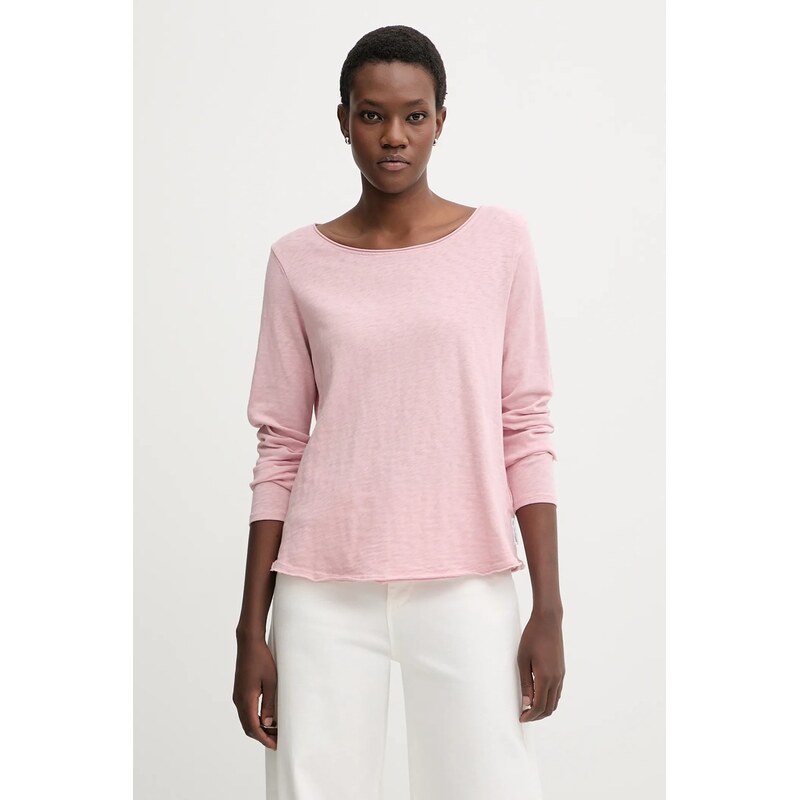 Bavlnené tričko s dlhým rukávom Marc OPolo 66515223