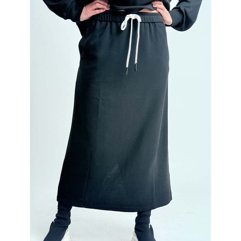 Voga Móda Čierna sukňa LOIS 66438802