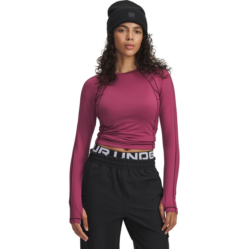 Mikina Under Armour Coldgear Textured Crew Red S 66439188