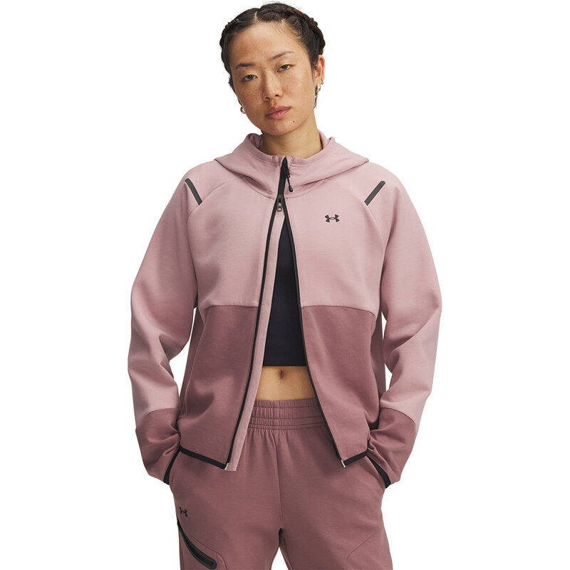 Mikina Under Armour Unstoppable Fleece Fz Pink S 66439186
