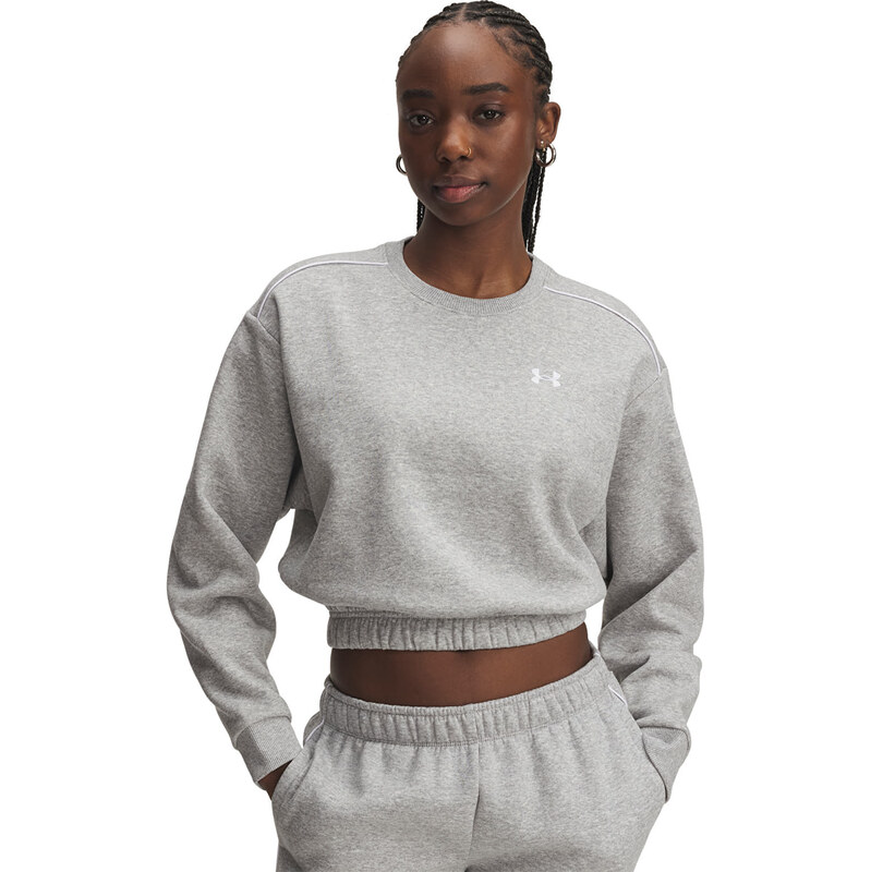 Mikina Under Armour Rival Fleece Piped Crew Gray S 66439234