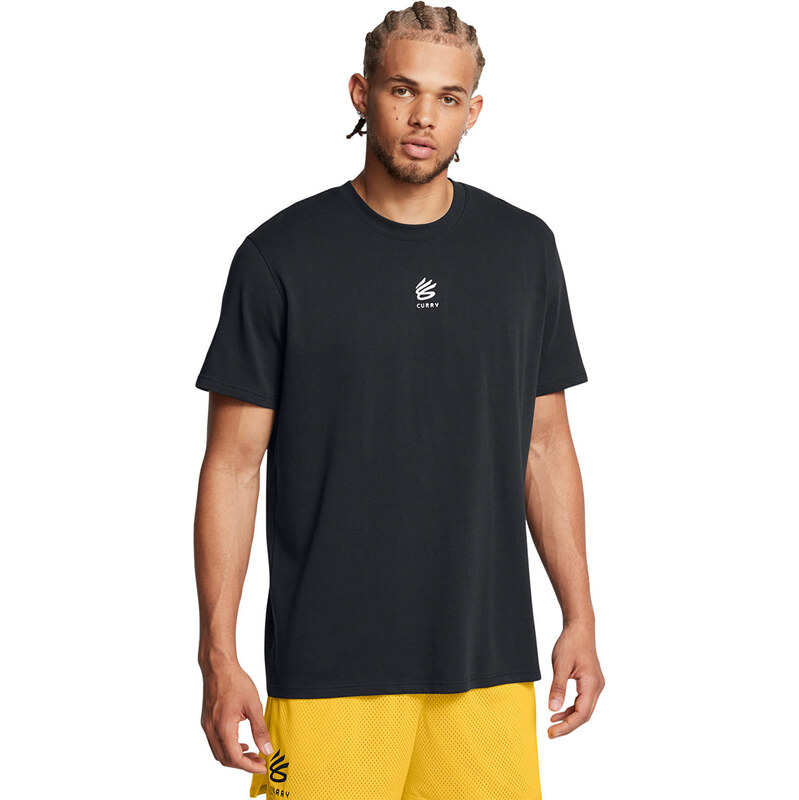Tričko Under Armour Curry Hvyweight Logo Tee Black S 66440274