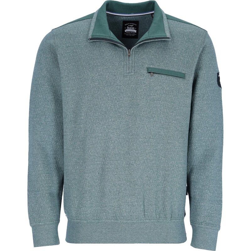 Pánska zelenomodrá mikina troyer HAJO 66439830