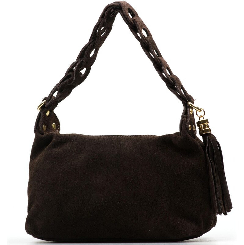 Blaire Kožená kabelka Hania tmavo hnedá 66440284