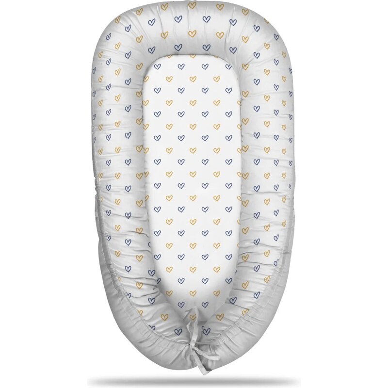 Sablio Hniezdočko pre bábätko Maľované srdce na biele 65114070