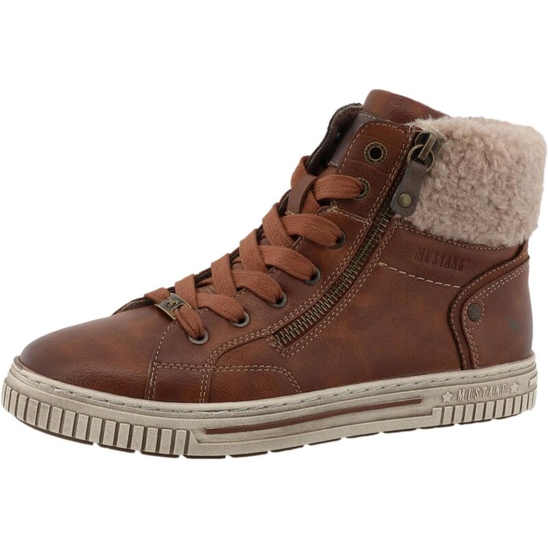 MUSTANG Šnurovacie členkové čižmy Janique bordová 66445992