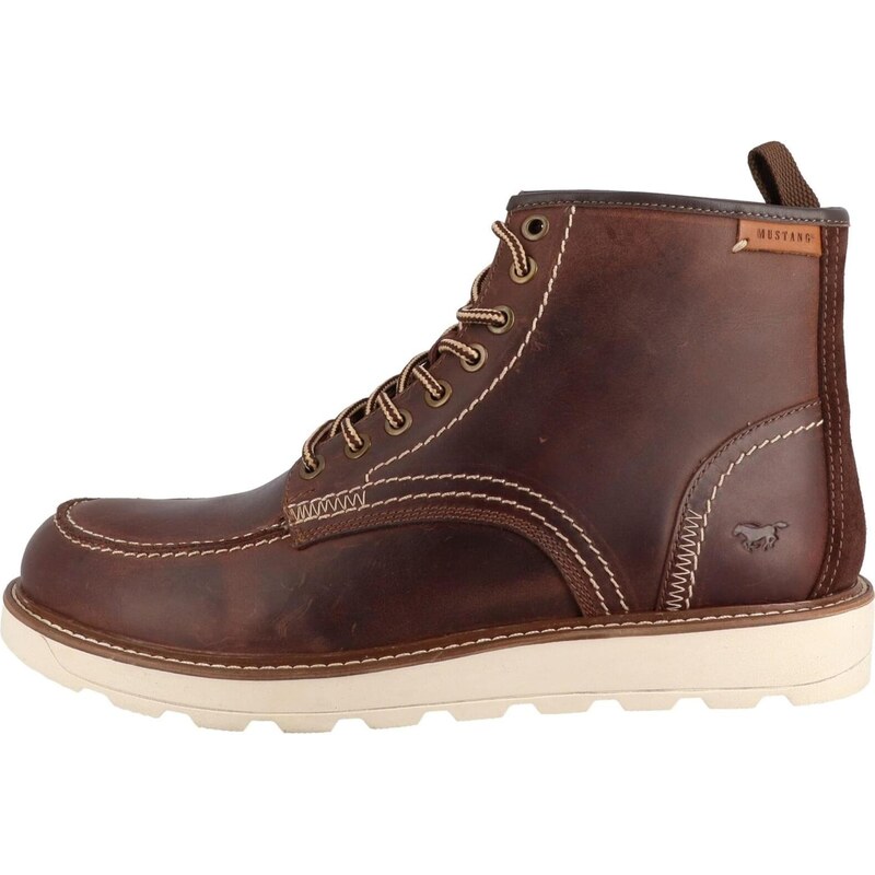 MUSTANG Šnurovacie čižmy Egidio tmavohnedá 66445995