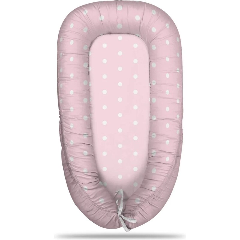 Sablio Hniezdočko pre bábätko Biele bodky na ružové 65114056