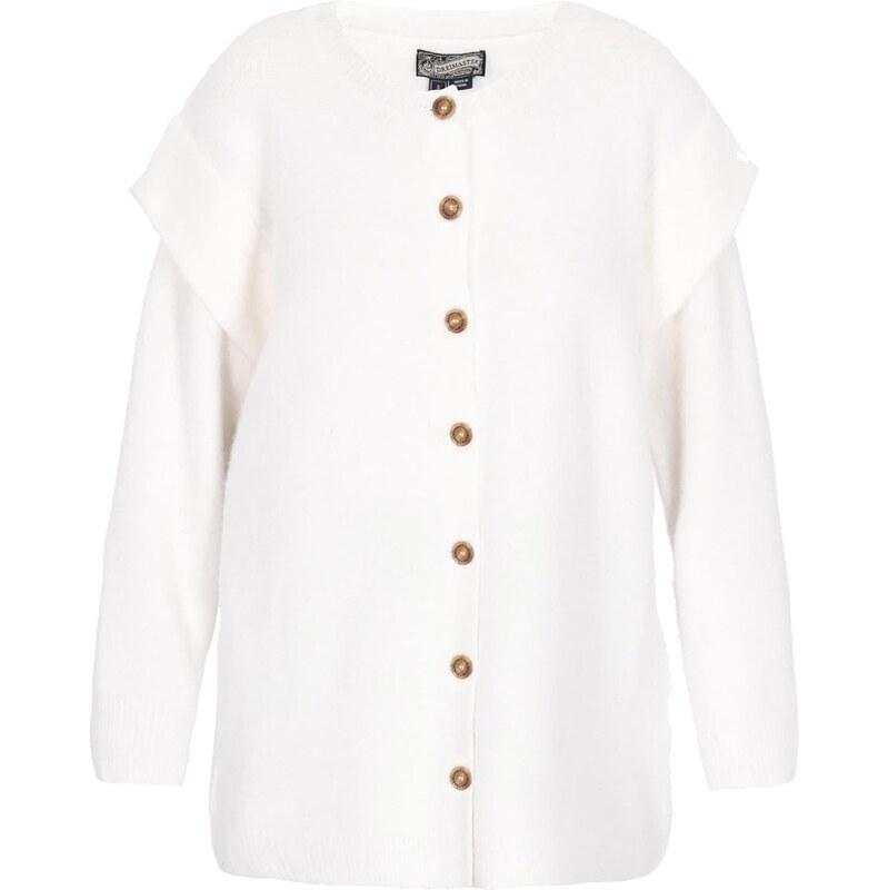 DreiMaster Vintage Oversize kardigán šedobiela 66446290