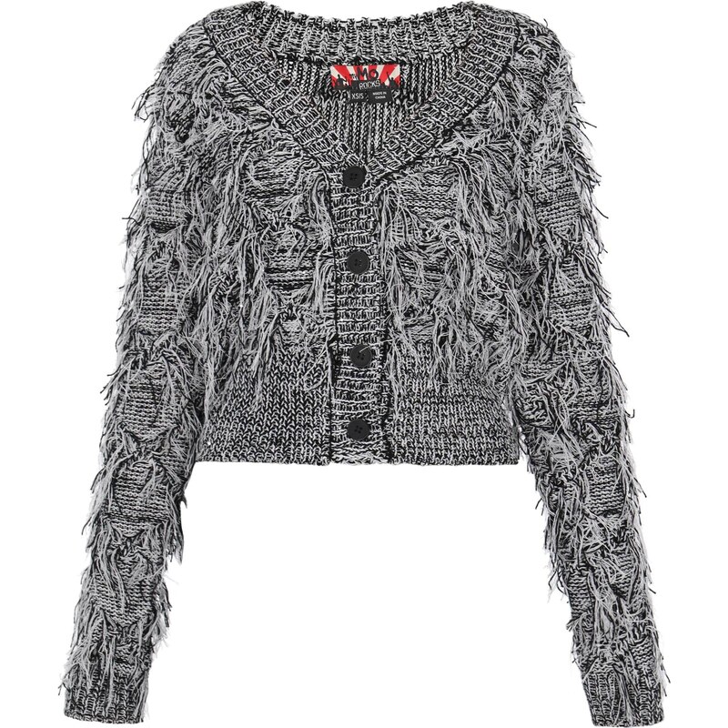 myMo ROCKS Kardigán svetlosivá / čierna 66446295