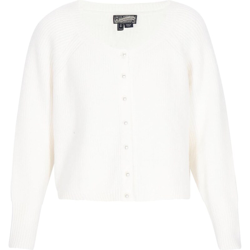 DreiMaster Vintage Oversize kardigán šedobiela 66446329