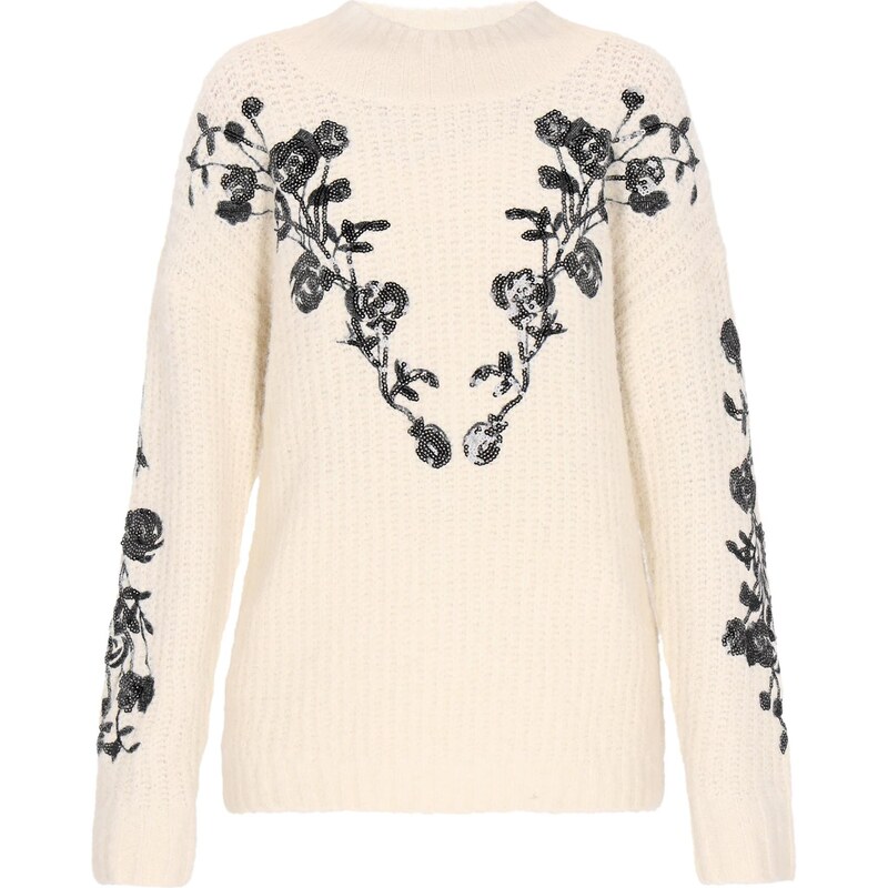 usha FESTIVAL Sveter čierna / šedobiela 66446302