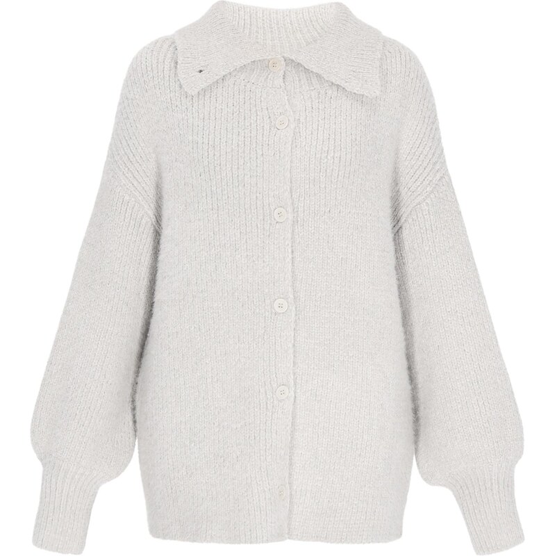 DreiMaster Vintage Oversize kardigán svetlosivá 66446321