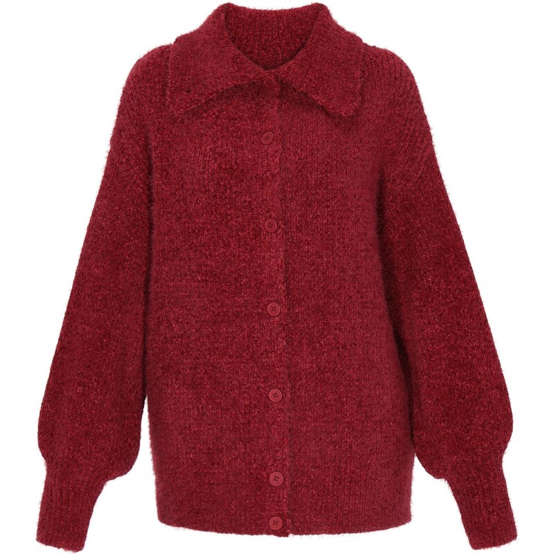DreiMaster Vintage Oversize kardigán karmínovo červená 66446331