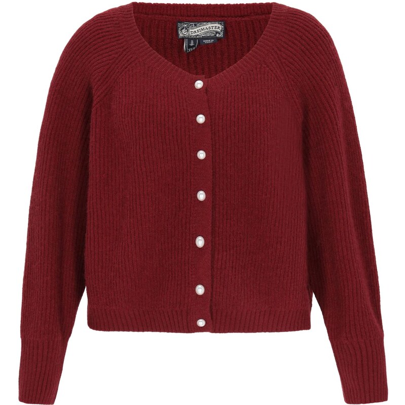 DreiMaster Vintage Oversize kardigán Vintage burgundská 66446337
