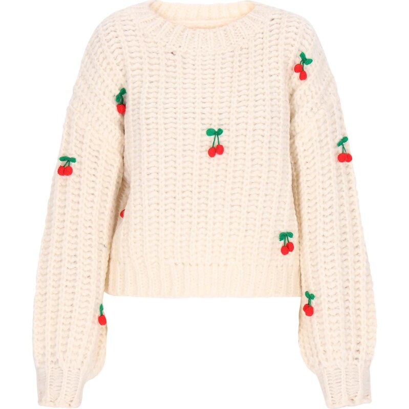 MYMO Sveter Young Fashion zelená / červená / biela ako vlna 66446363