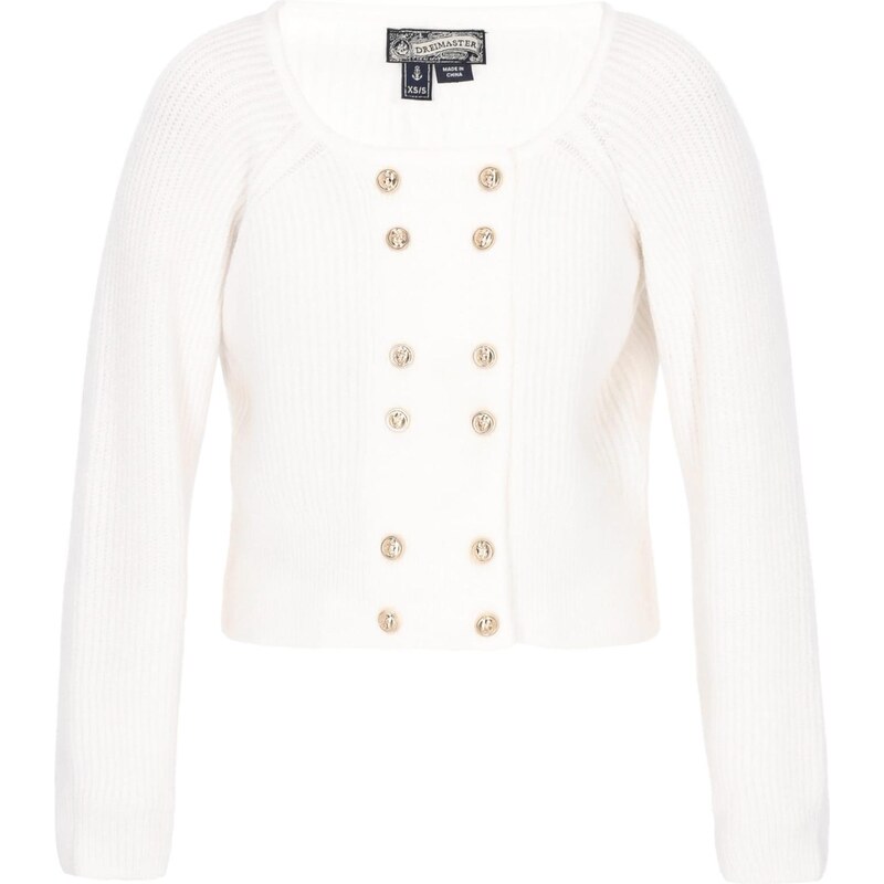 DreiMaster Vintage Kardigán Vintage šedobiela 66446402