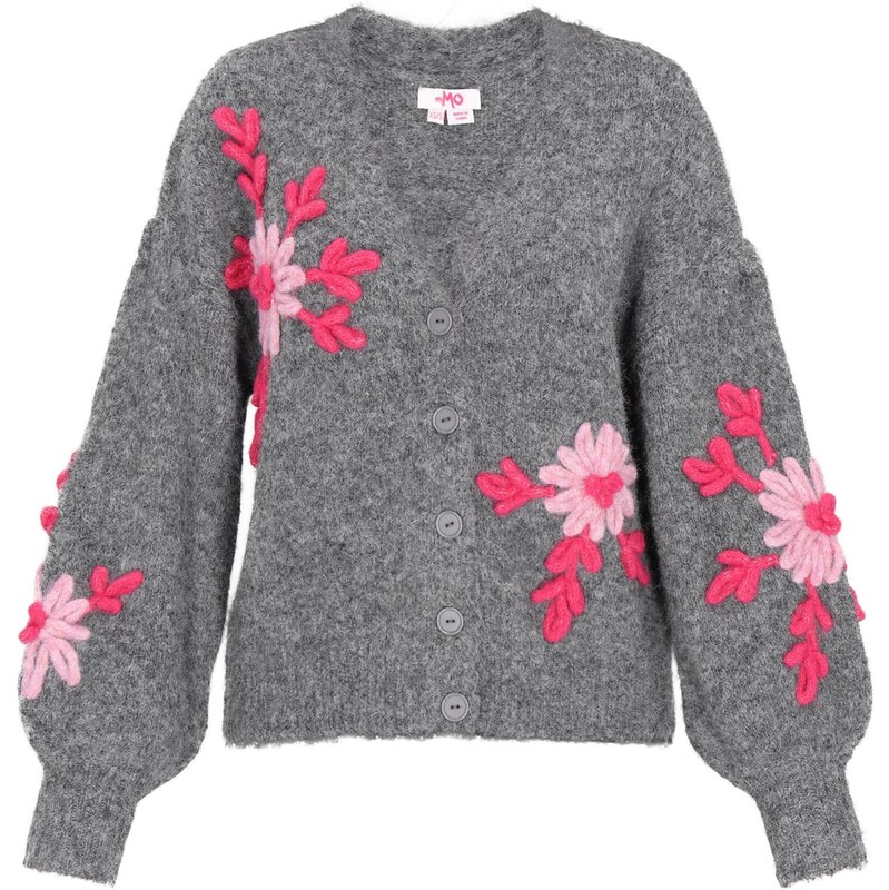 MYMO Oversize kardigán sivý denim / ružová / ružová 66446418