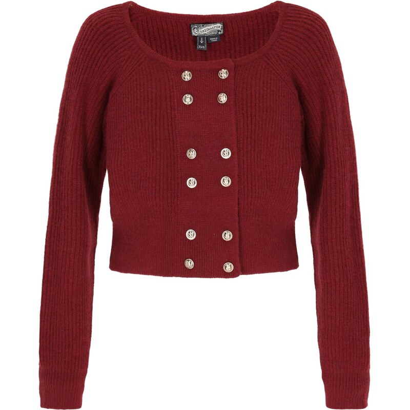 DreiMaster Vintage Kardigán Vintage burgundská 66446399