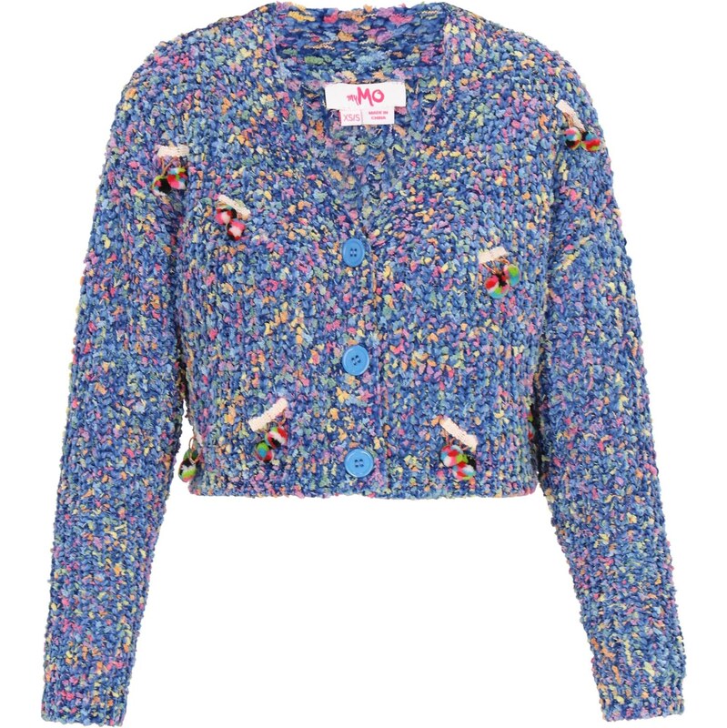 MYMO Oversize kardigán kráľovská modrá / žltá / levanduľová / 66446419