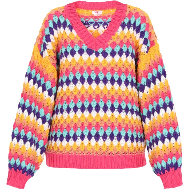 MYMO Sveter modrá / žltá / oranžová / ružová 66446369