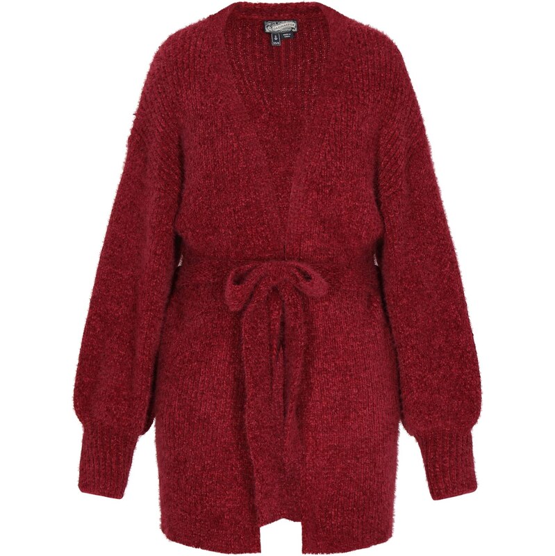 DreiMaster Vintage Oversize kardigán burgundská 66446406