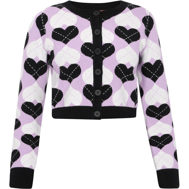 myMo ROCKS Kardigán orgovánová / čierna / biela 66446463