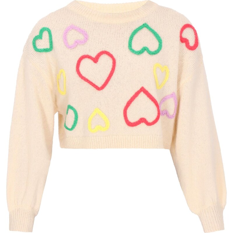 MYMO Sveter citrónová žltá / trávovo zelená / svetlofialová / červená 66446468