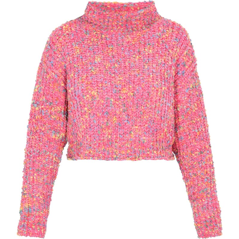 MYMO Sveter modrá denim / žltá / mätová / pitaya 66446435