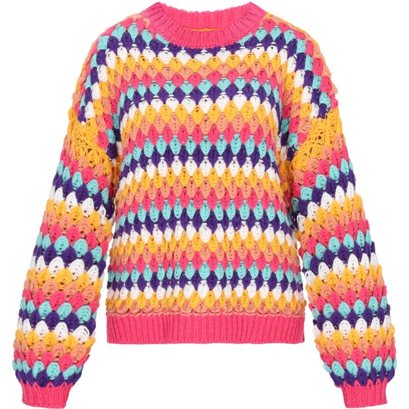 MYMO Sveter modrá / žltá / ružová 66446496