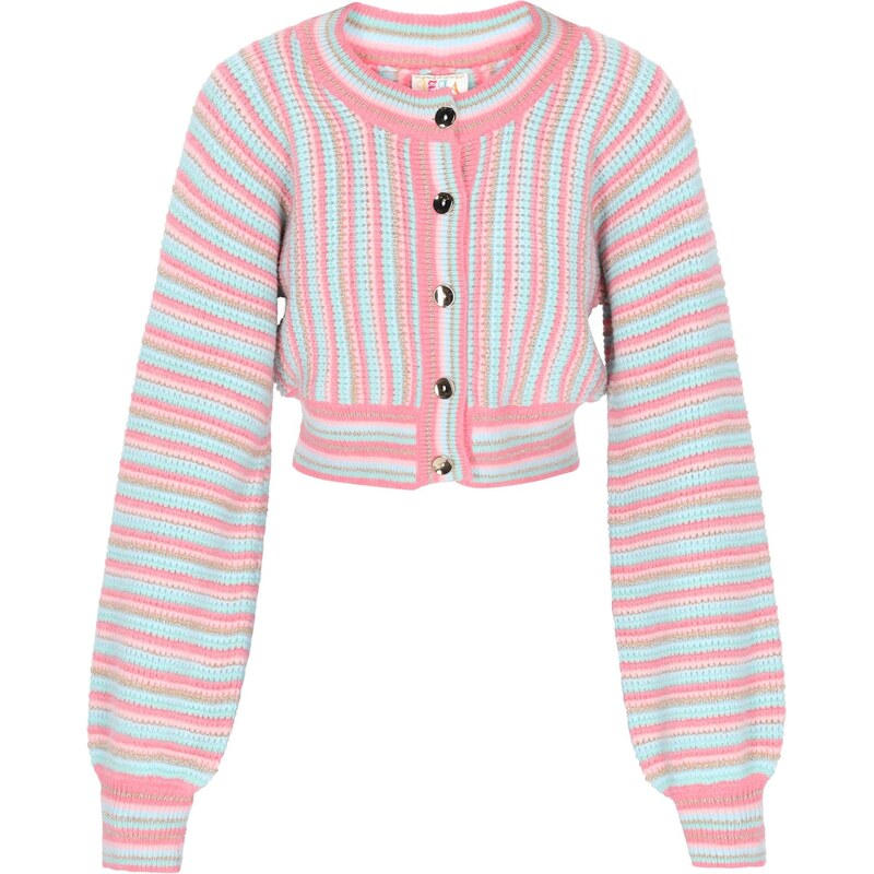 IZIA Kardigán tyrkysová / pastelovo modrá / ružová / pastelovo ružová 66446533