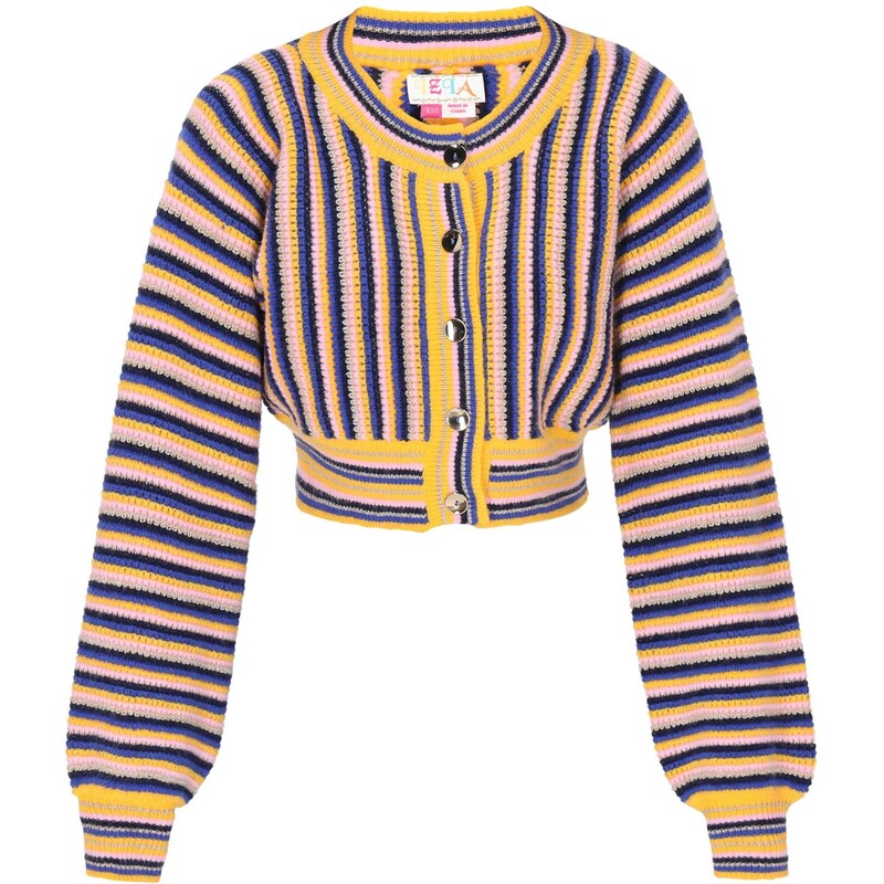IZIA Kardigán námornícka modrá / žltá / ružová / strieborná 66446522