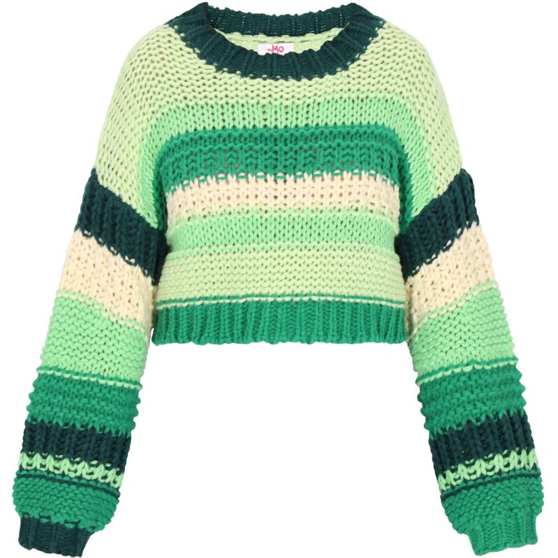 MYMO Oversize sveter svetlobéžová / zelená / pastelovo zelená / 66446545