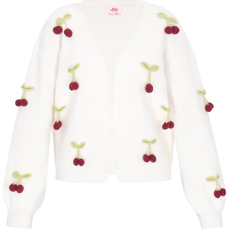 MYMO Kardigán pastelovo zelená / vínovo červená / biela 66446549