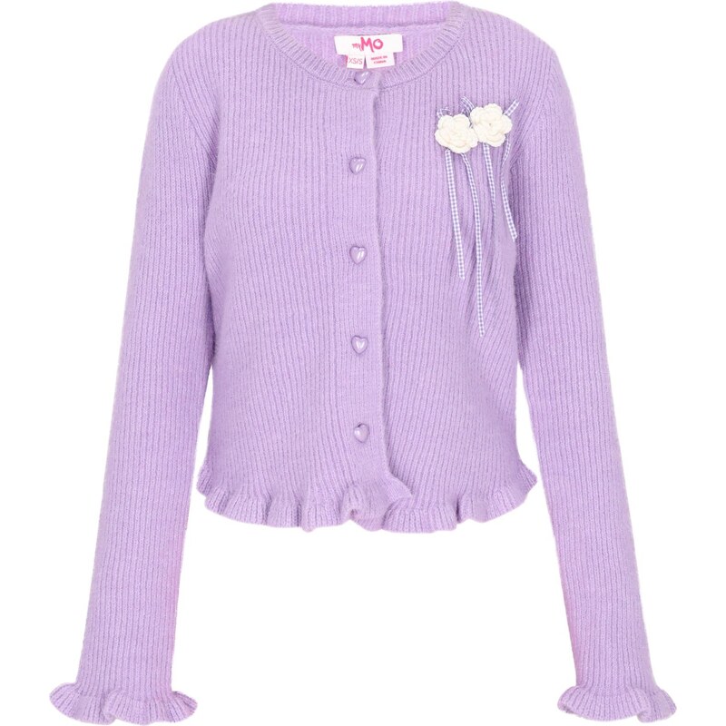 MYMO Kardigán levanduľová / biela ako vlna 66446539