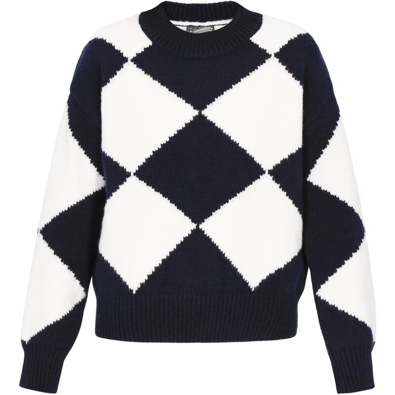 DreiMaster Maritim Sveter čierna / šedobiela 66446572