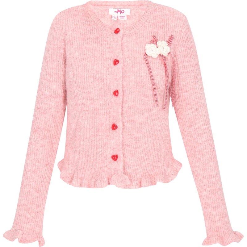 MYMO Kardigán svetloružová / biela 66446565