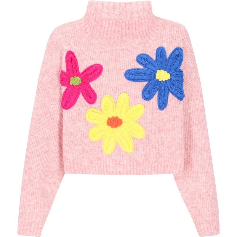 IZIA Oversize sveter kráľovská modrá / žltá / ružová / tmavoružová 66446625