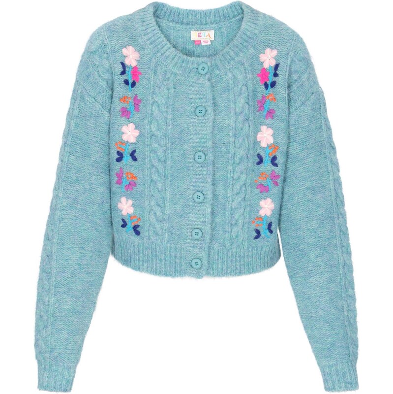 IZIA Oversize kardigán Fashion Look modrá / svetlomodrá / fialová / 66446639