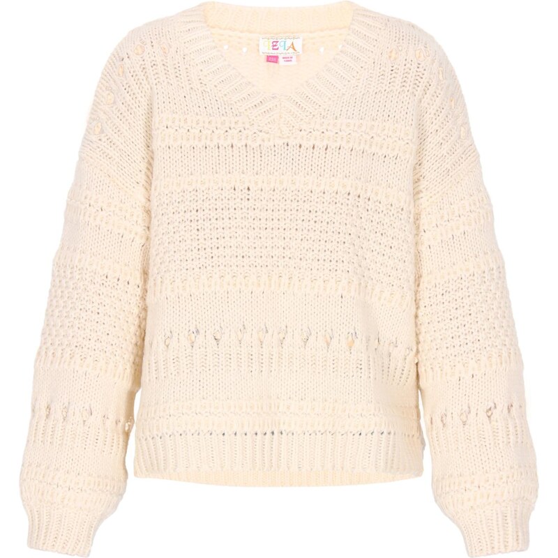 IZIA Sveter Boho biela ako vlna 66446640