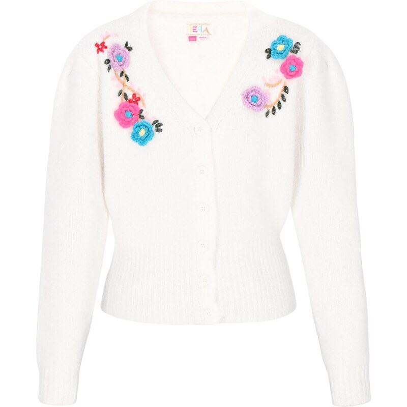 IZIA Kardigán Fashion Look azúrová / tmavozelená / ružová / šedobiela 66446622