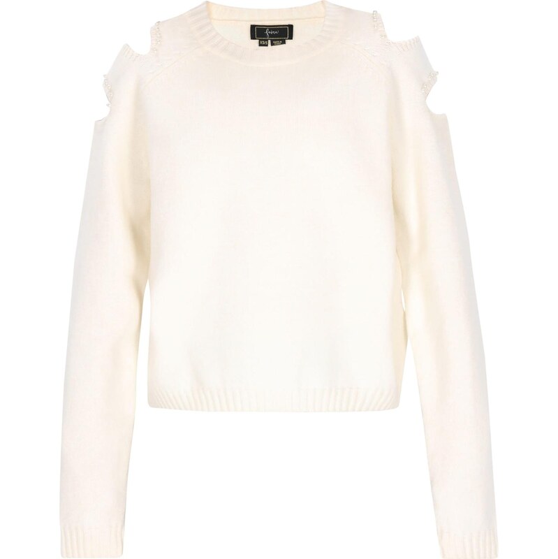 faina Sveter perlovo biela / biela ako vlna 66446697