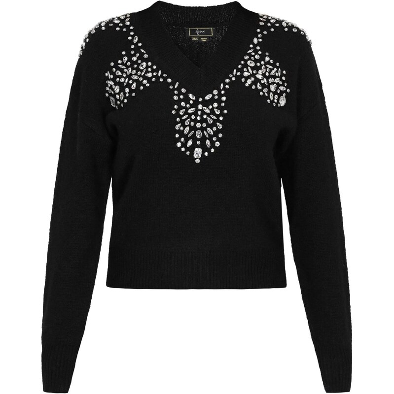 faina Sveter Fashion Look čierna / strieborná 66446664